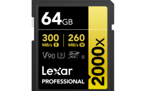 LEXAR 2000X  UHS-II V90 8K 300MB/s SD CARD 64GB