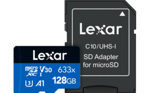 LEXAR 633X 100mb/s MICRO 128GB (WITH ADAPTER)