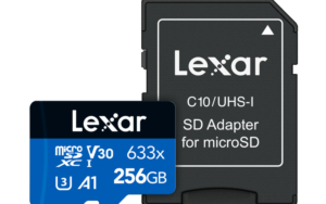 LEXAR 633X 100mb/s 256GB (WITH ADAPTER)