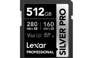 LEXAR SILVER PRO UHS-II V60 4K 280MB/s SD CARD 512GB