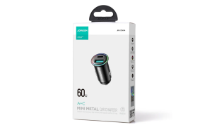 JOYROOM JR-CCN04 A+C 60W A+C mini Metal Car Charger