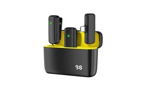 K6 Type C Double Wireless Mic with Noise Reduction and Charging Case