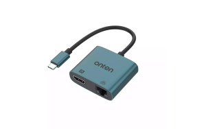 ONTEN USB-C to HDMI Video Adapter with RJ45 (100M) UC288