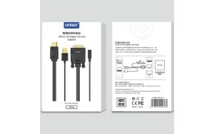 ONTEN HDTV TO VGA CABLE WITH AUDIO CABLE LENGTH 1.8M