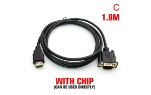 HDMI TO VGA 1.8M CABLE With Chip